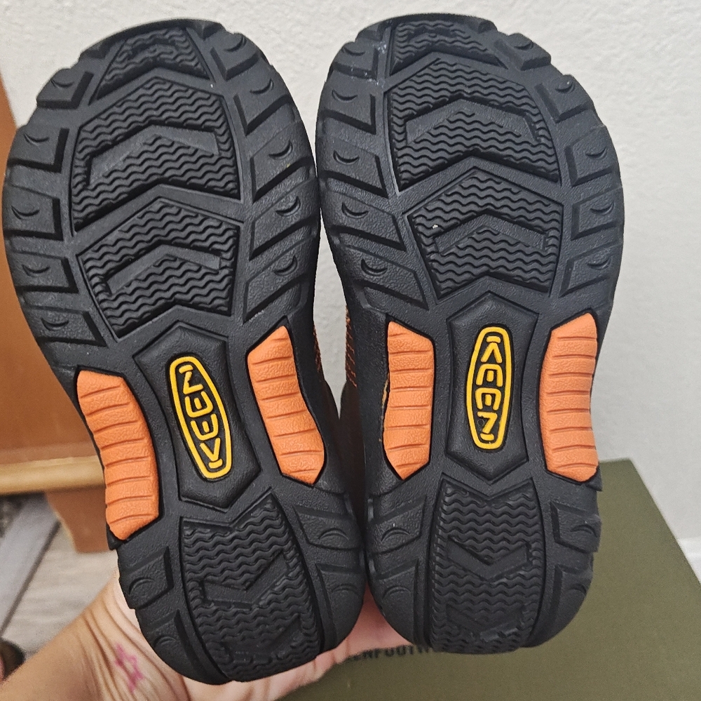 Keen Austin II Shoes Leather Oxford Brown Orange Water Resistant New in Box 11 - Picture 8 of 10